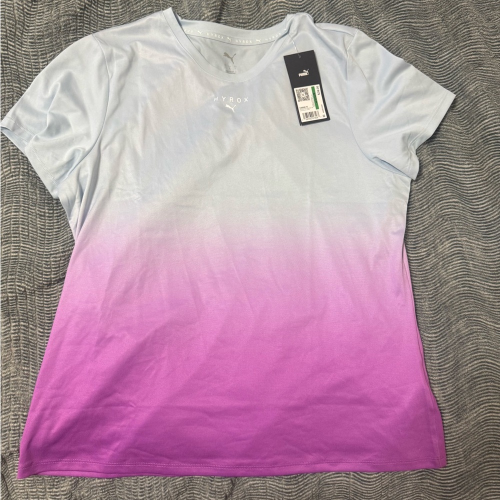 Puma Lavender and White Ombre Tee